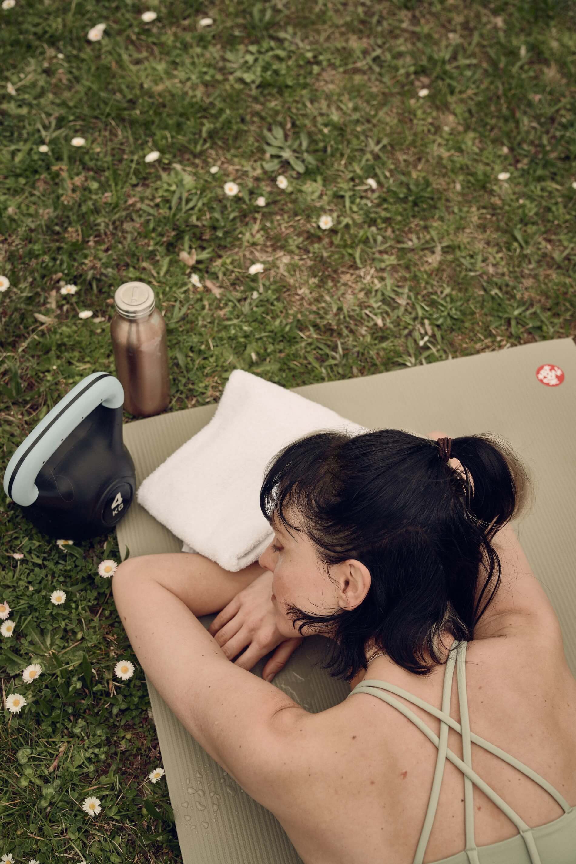 Bold Campus Park Woman Relaxing