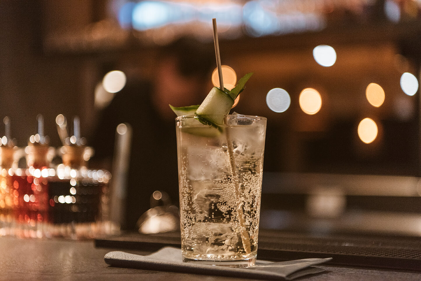 A Cocktail on the counter