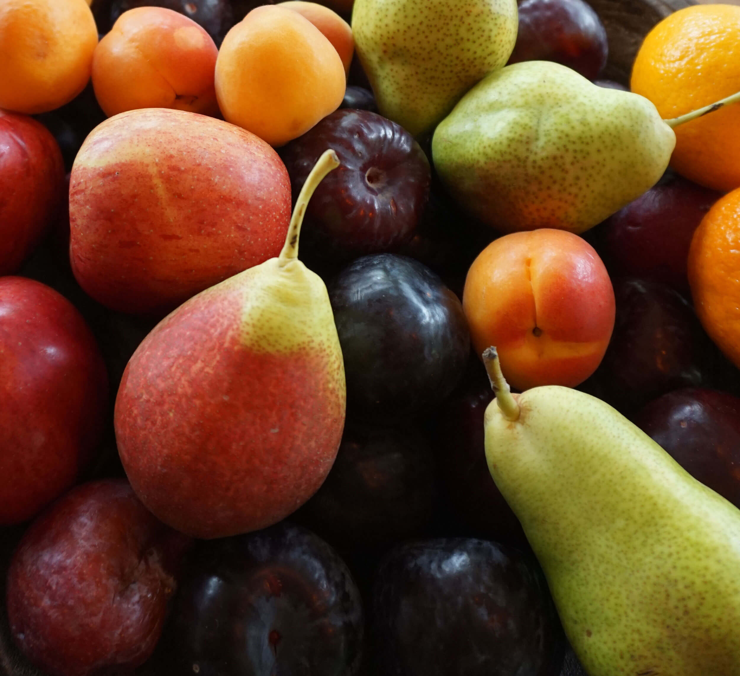 A close-up of fresh, local fruit