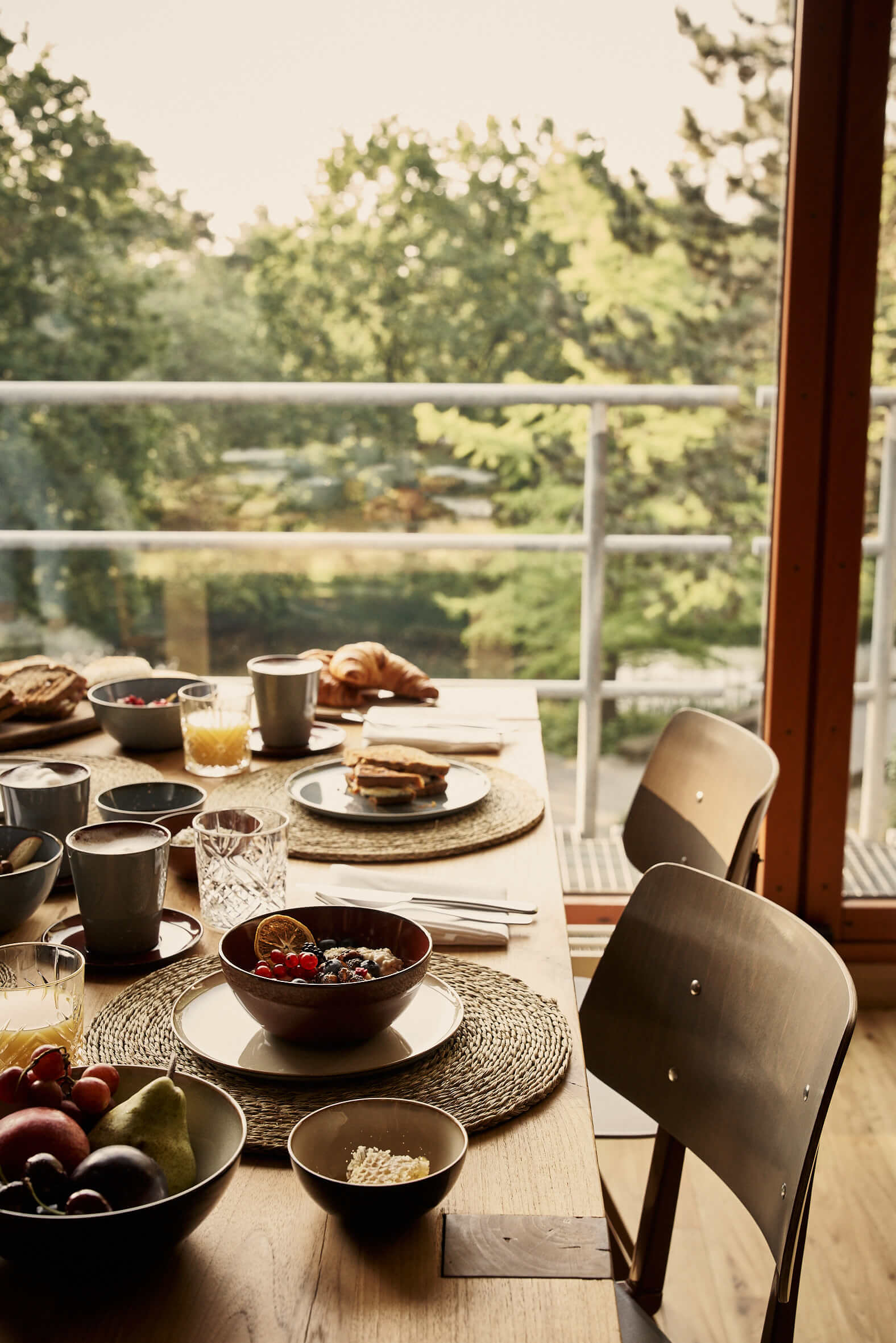 Bold Campus Breakfast Laid Table View Detail