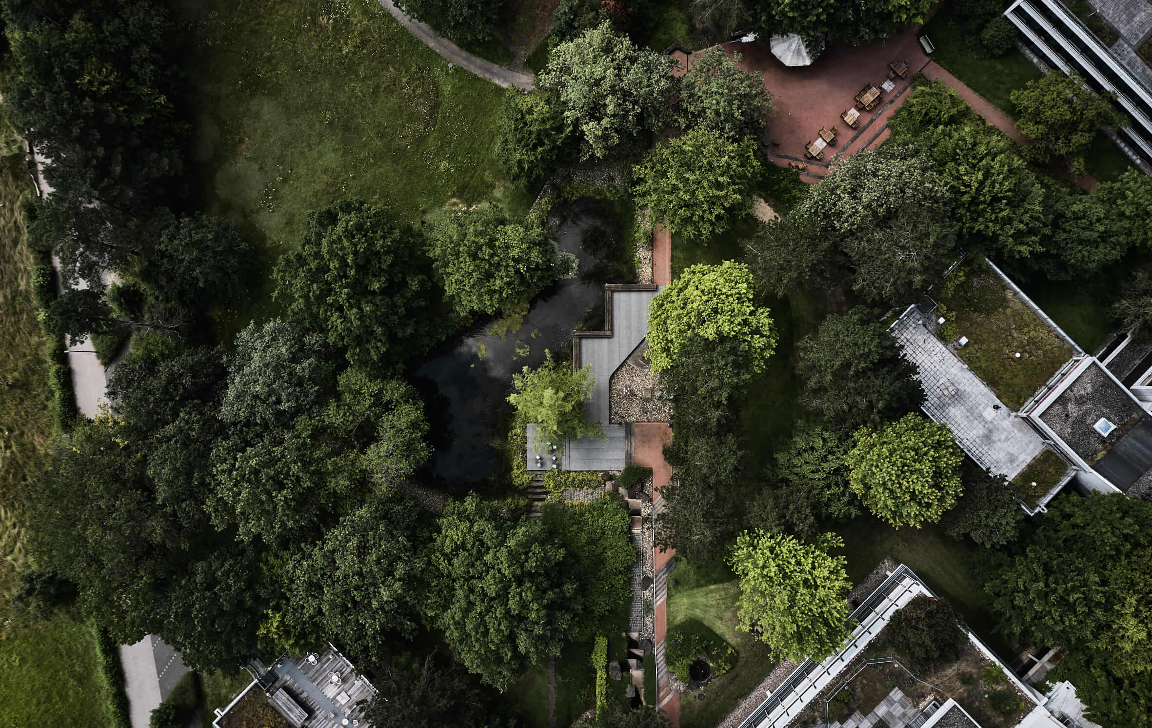 Bold Campus Pond Park Birdseye View Totale