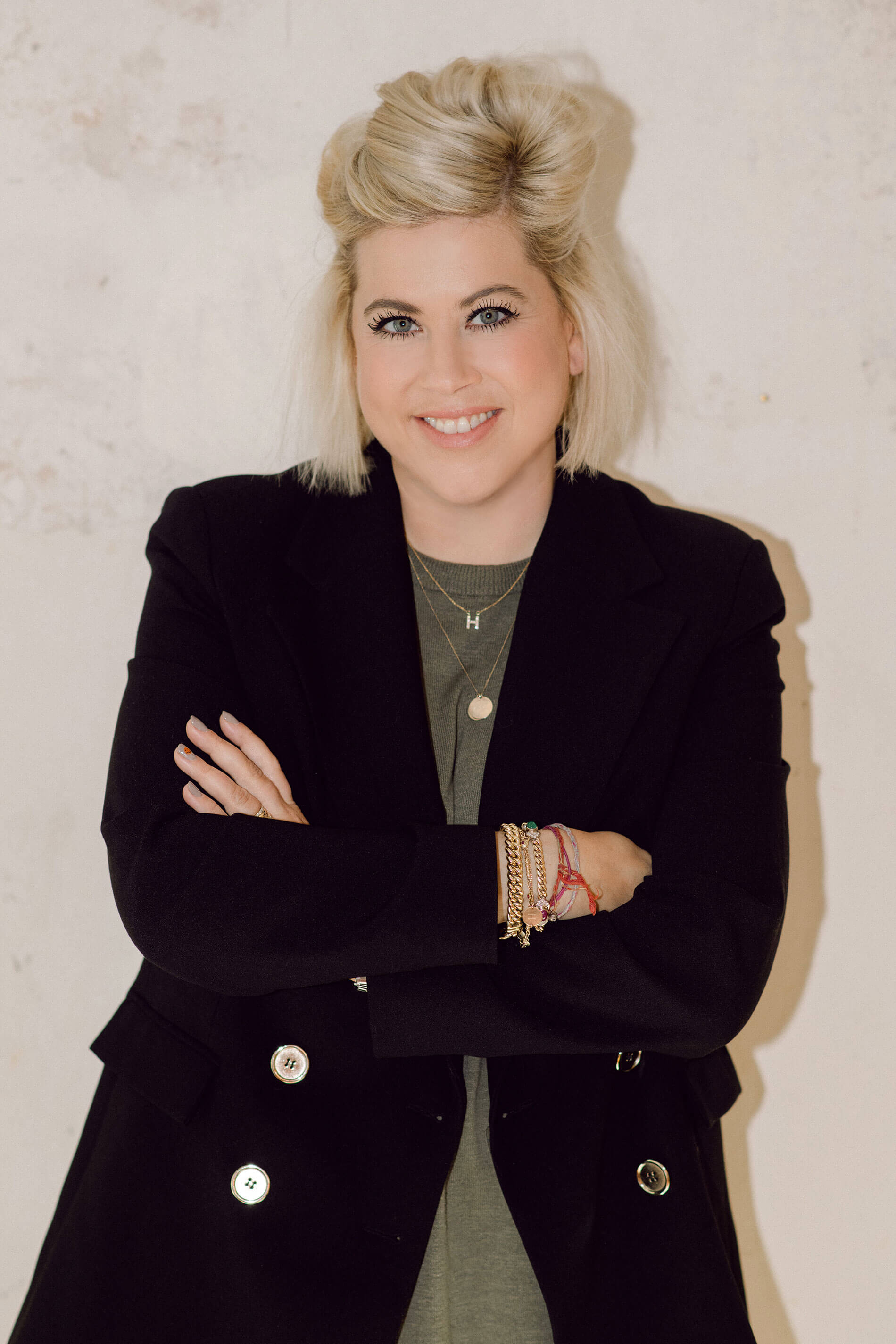 Franziska von Hardenberg, a smiling woman with shoulder-length blonde hair